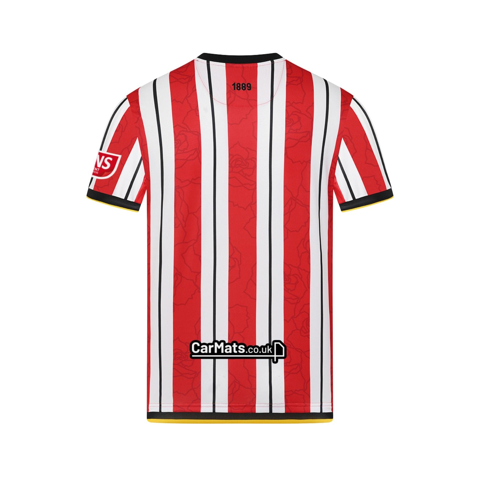 Sheffield United Domicile 24/25 - Tous les Sponsors - Vue de dos