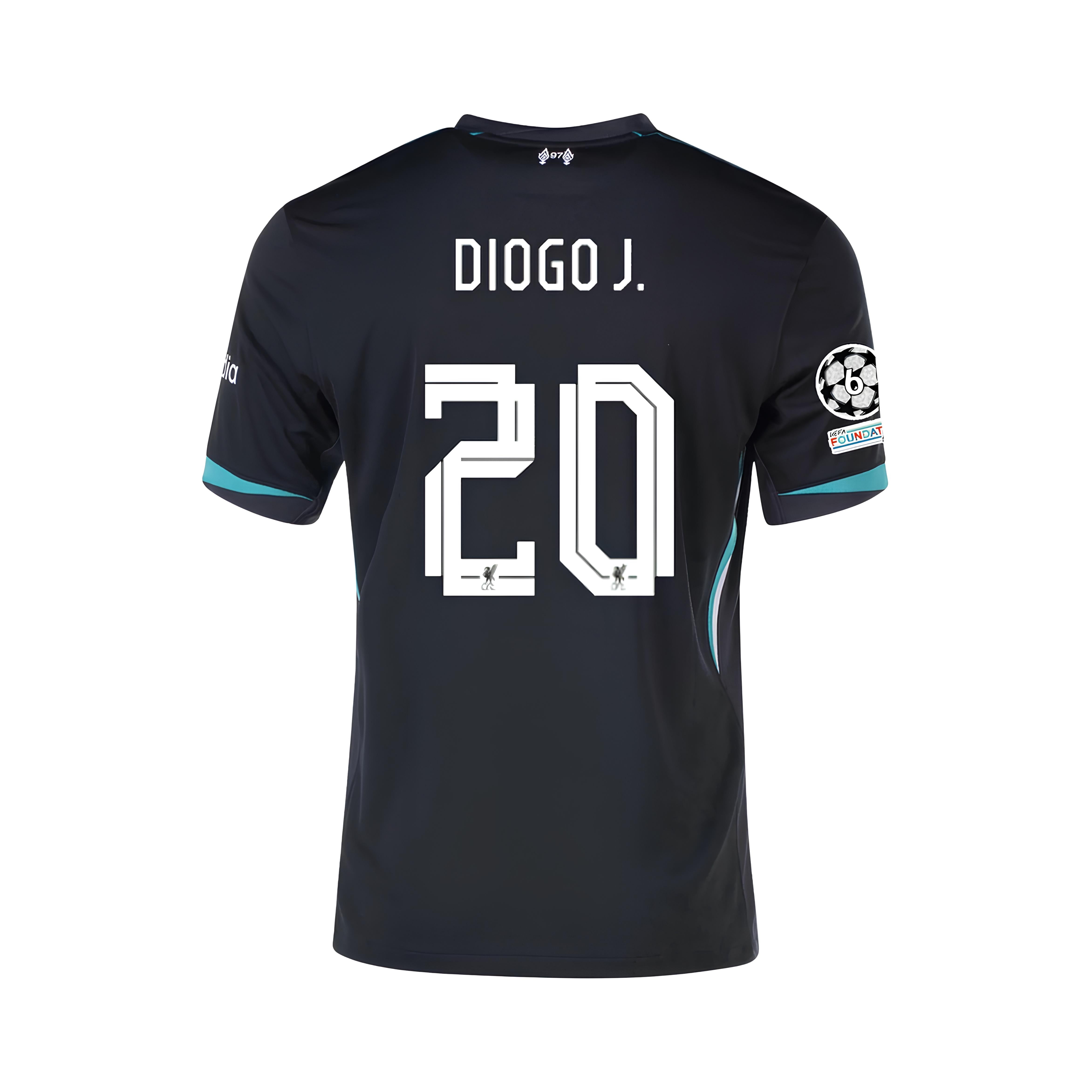 Liverpool Extérieur 24/25 - DIOGO J. 20 - Vue de face