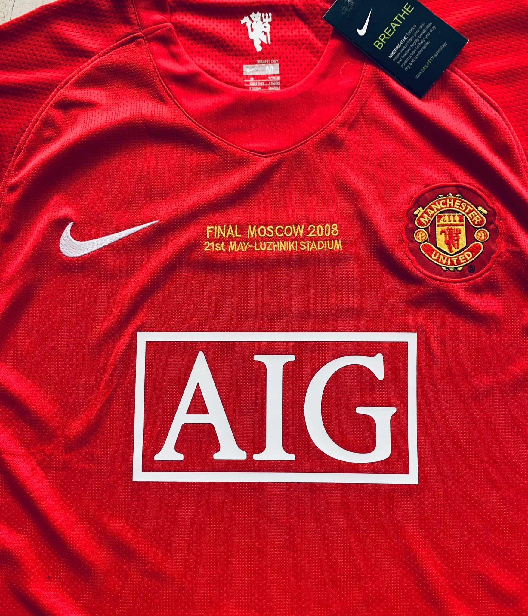Manchester United Domicile 07/08 - Finale de la Ligue des Champions - Ronaldo 7 - Vue rapprochée