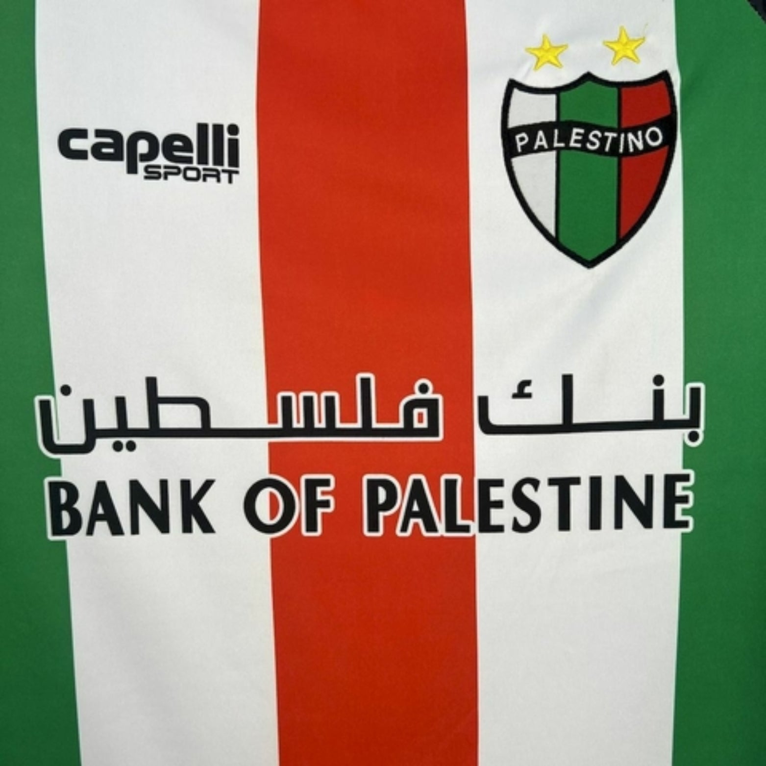 CD Palestino Domicile 25/26 - Vue rapprochée
