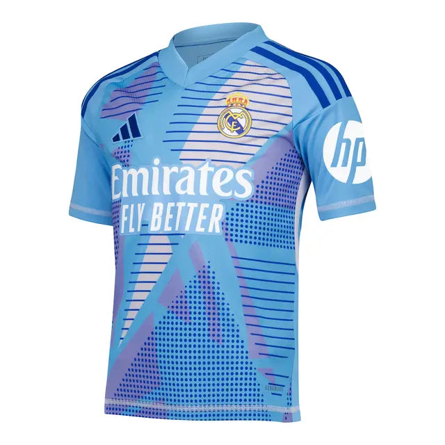 Kit - Real Madrid Gardien de But 24/25 - Symbole HP inclus - Vue rapprochée