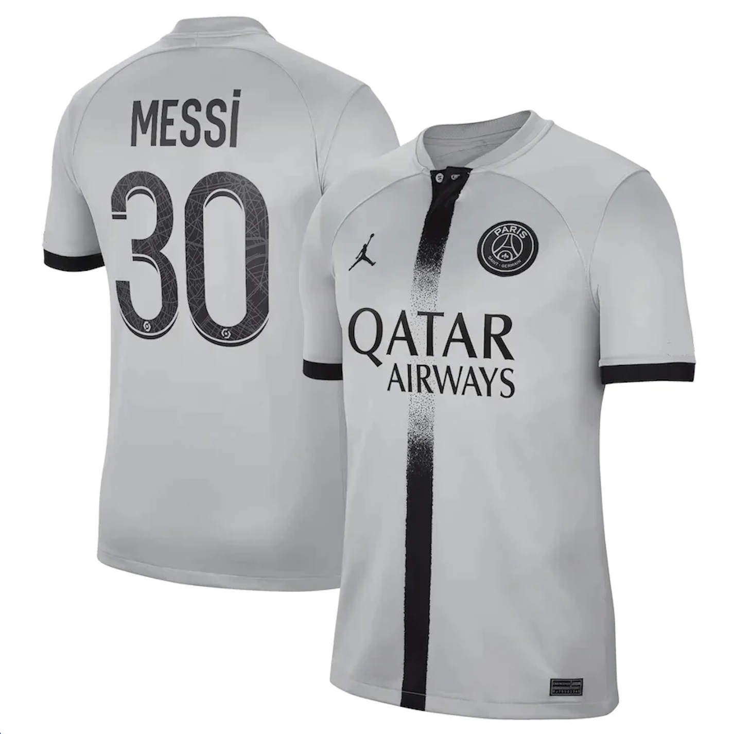 PSG Extérieur 22/23 - Messi 30 - Vue de face