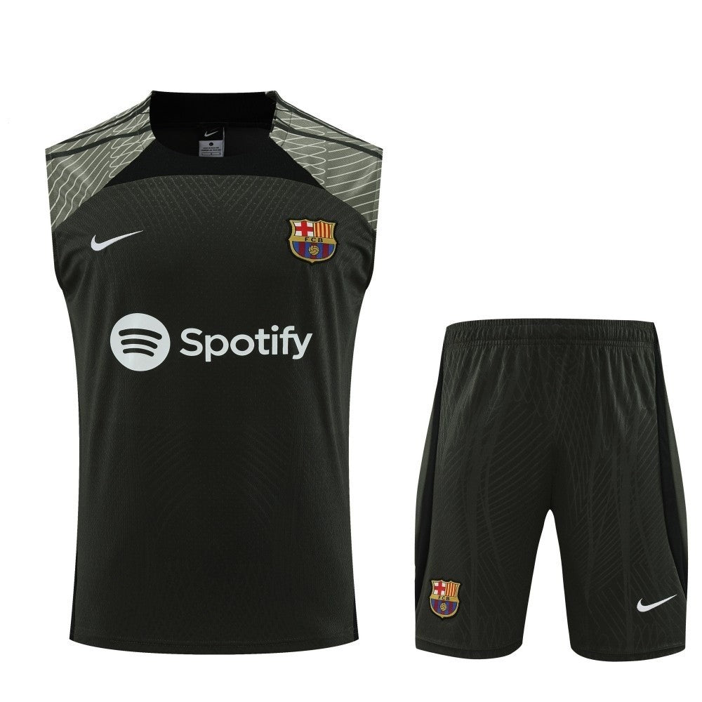 Équipement de Entraînement - Barcelone 23/24 - Manches Cava - Vue rapprochée