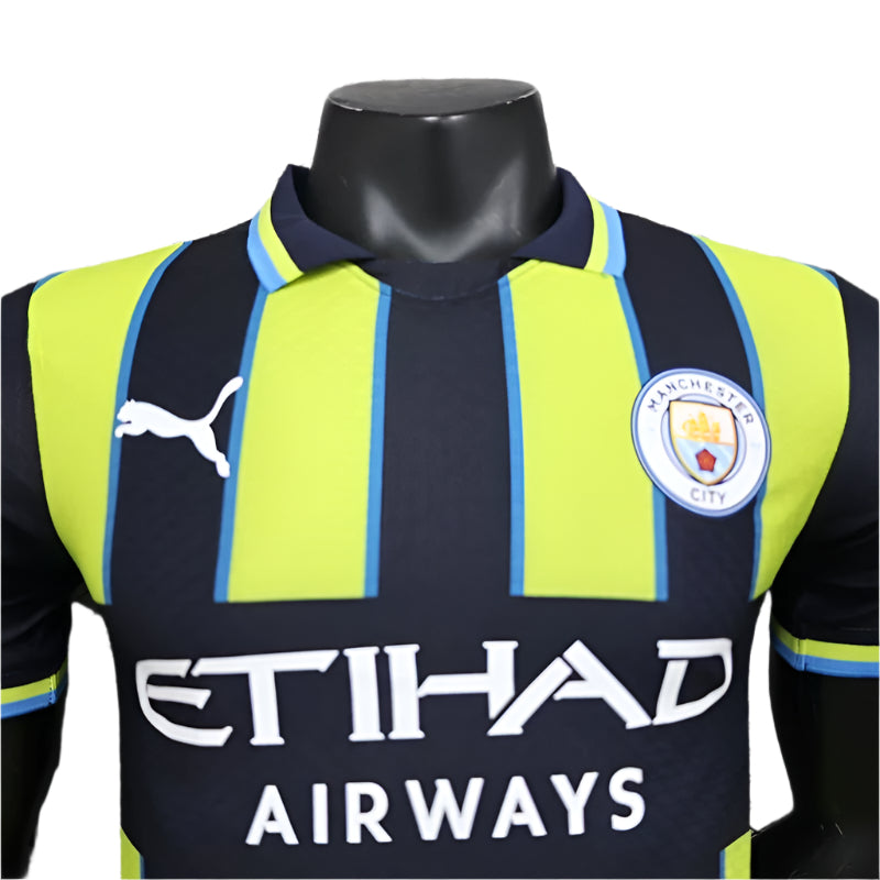 Manchester City Extérieur 24/25 - Vue rapprochée