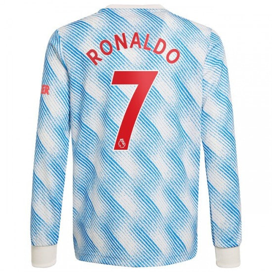 Manchester United Extérieur 21/22 - Manches Longues - Ronaldo 7 - Vue de face